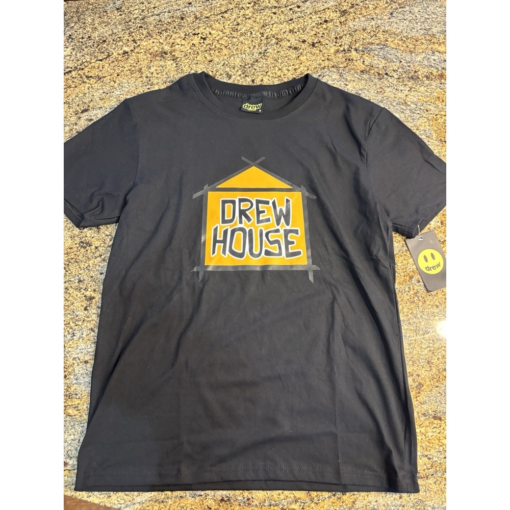 NWT Drew House‎ Black Graphic T-Shirt – Size Small